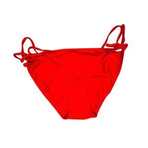 Red tie bikini bottoms NWOT Size 8